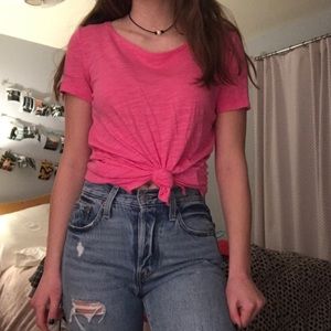 Pink Basic Tee